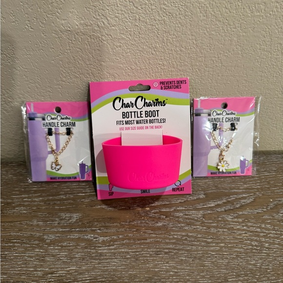 New Char Charms Bottle Boot and 2 Handle Charms - Picture 1 of 1